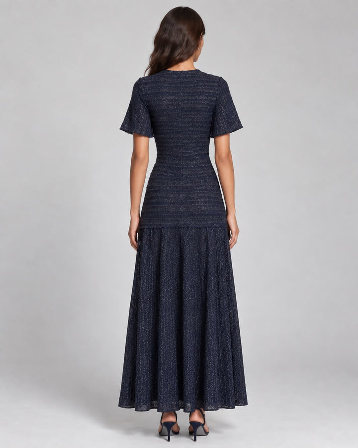 Extra aanzicht van Blauwe Maxi Jurk