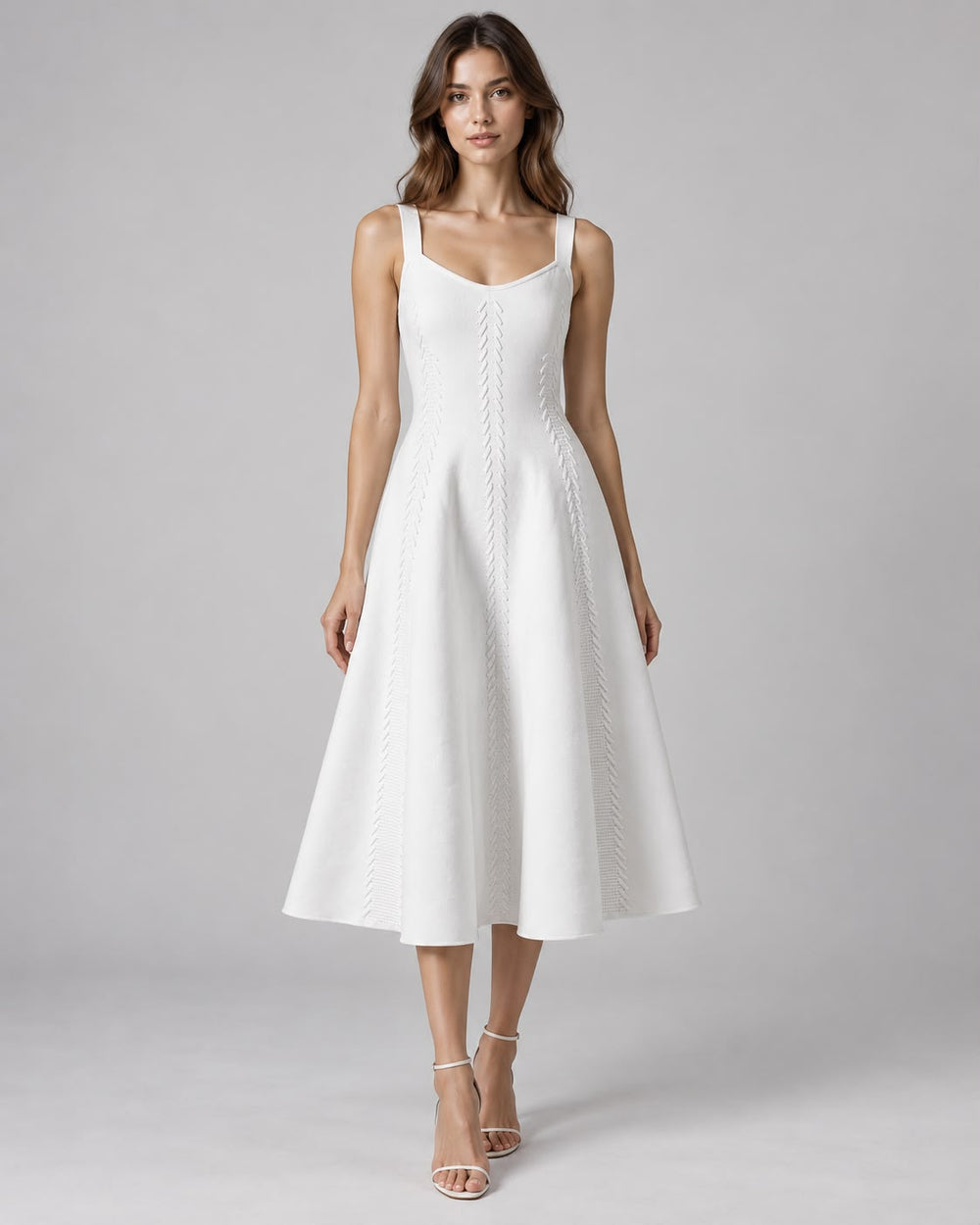 Witte Midi Jurk