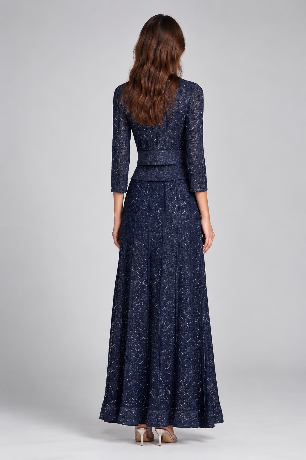 Blauwe Tweedelige Set