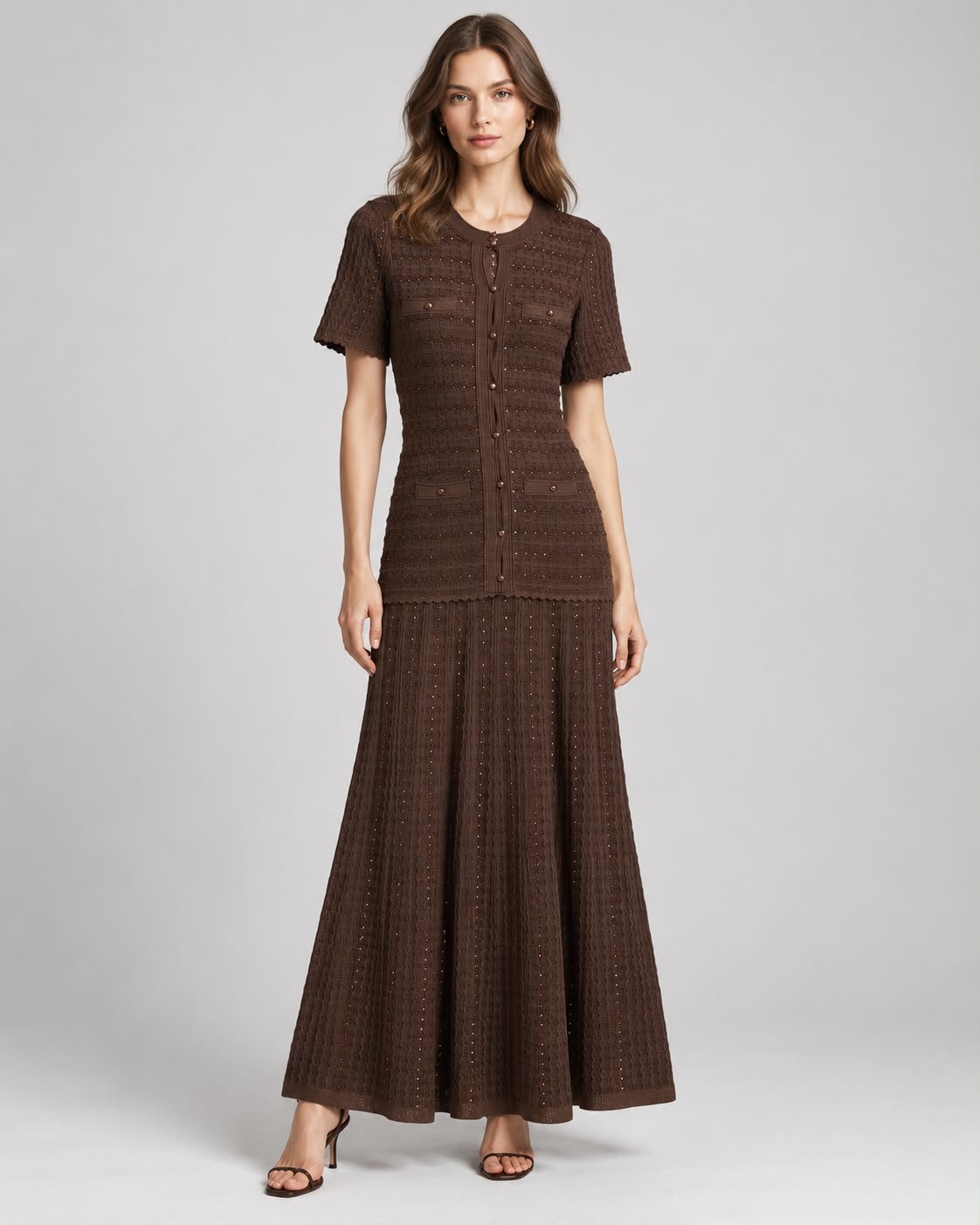 Bruine Maxi Jurk