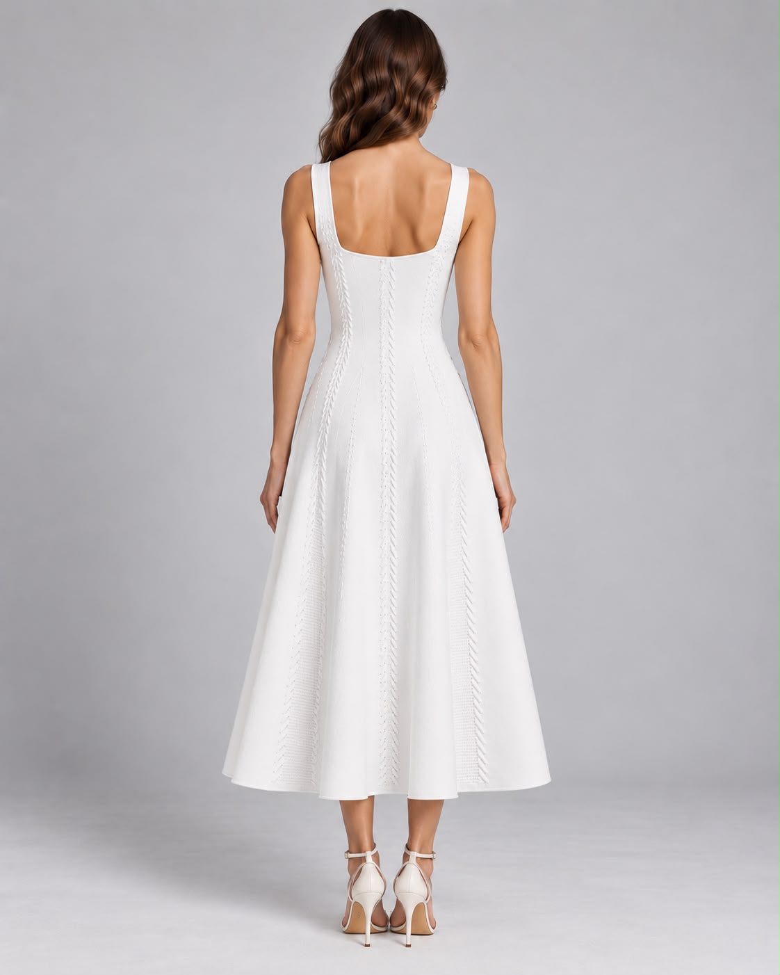 Witte Midi Jurk