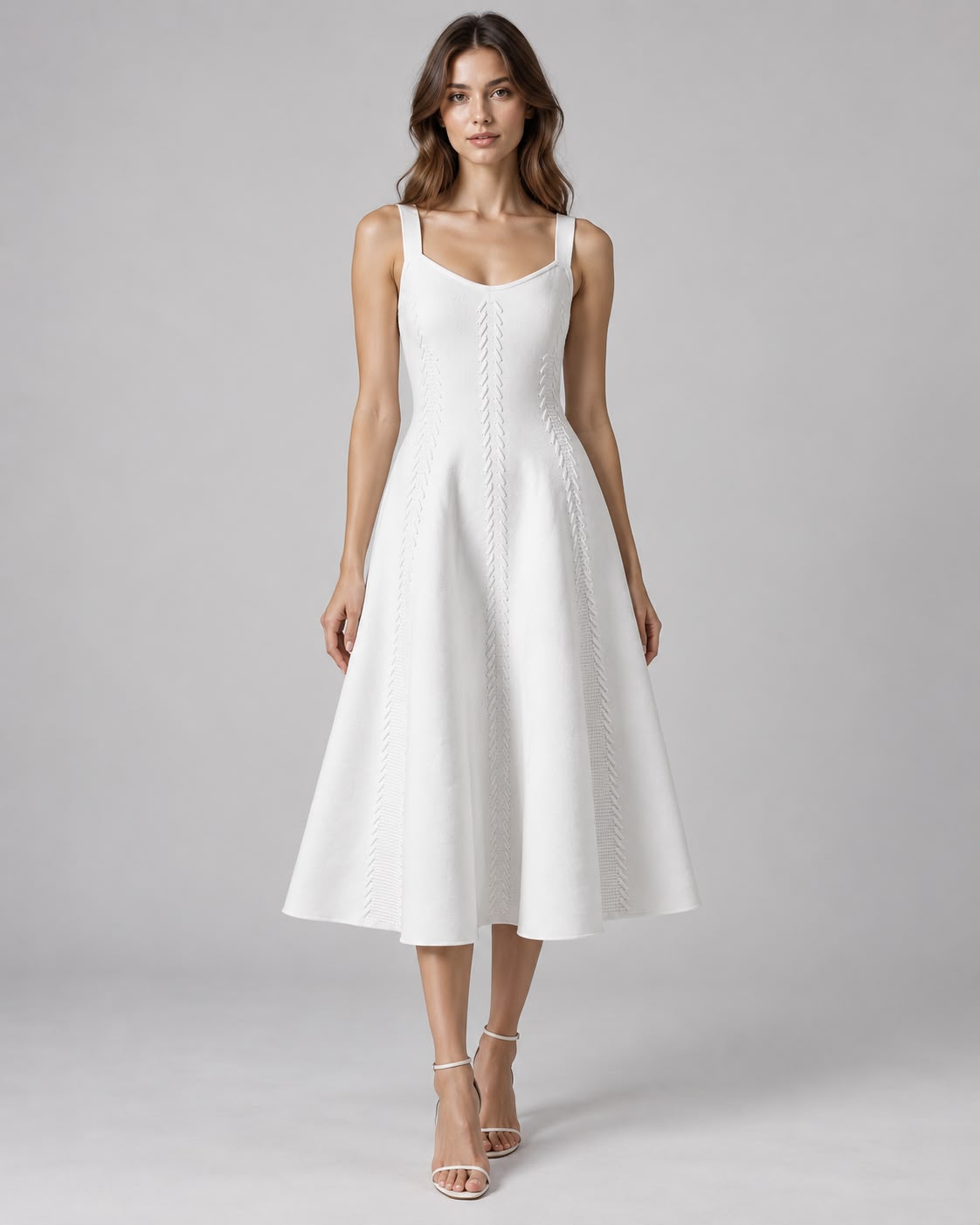 Witte Midi Jurk